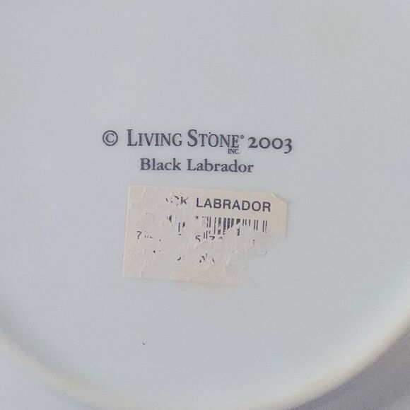 Living Stone 2003 Black Labrador Collectible Plate - Picture 2 of 2